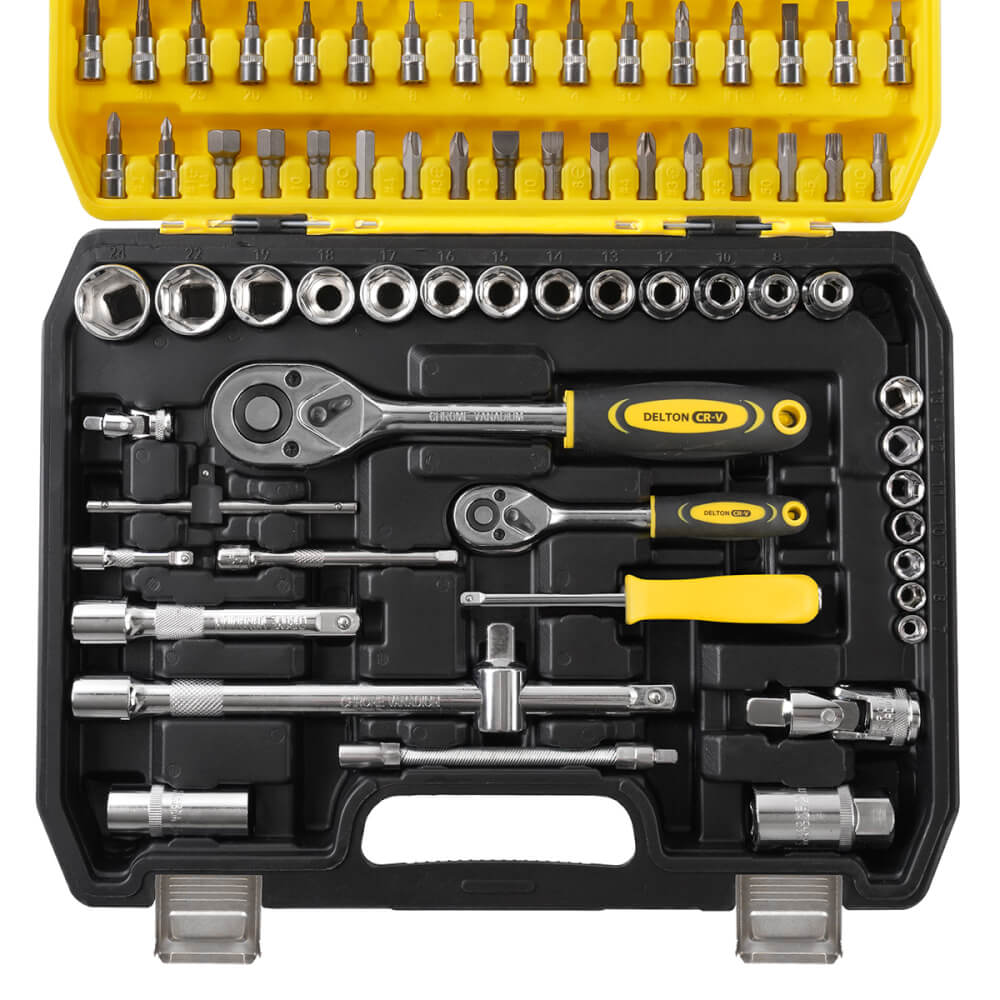 ชุดบ็อกซ์ DELTON รุ่น DKT-78PCS 1/4 , 1/2 นิ้ว แพ็ก 78 ชิ้น